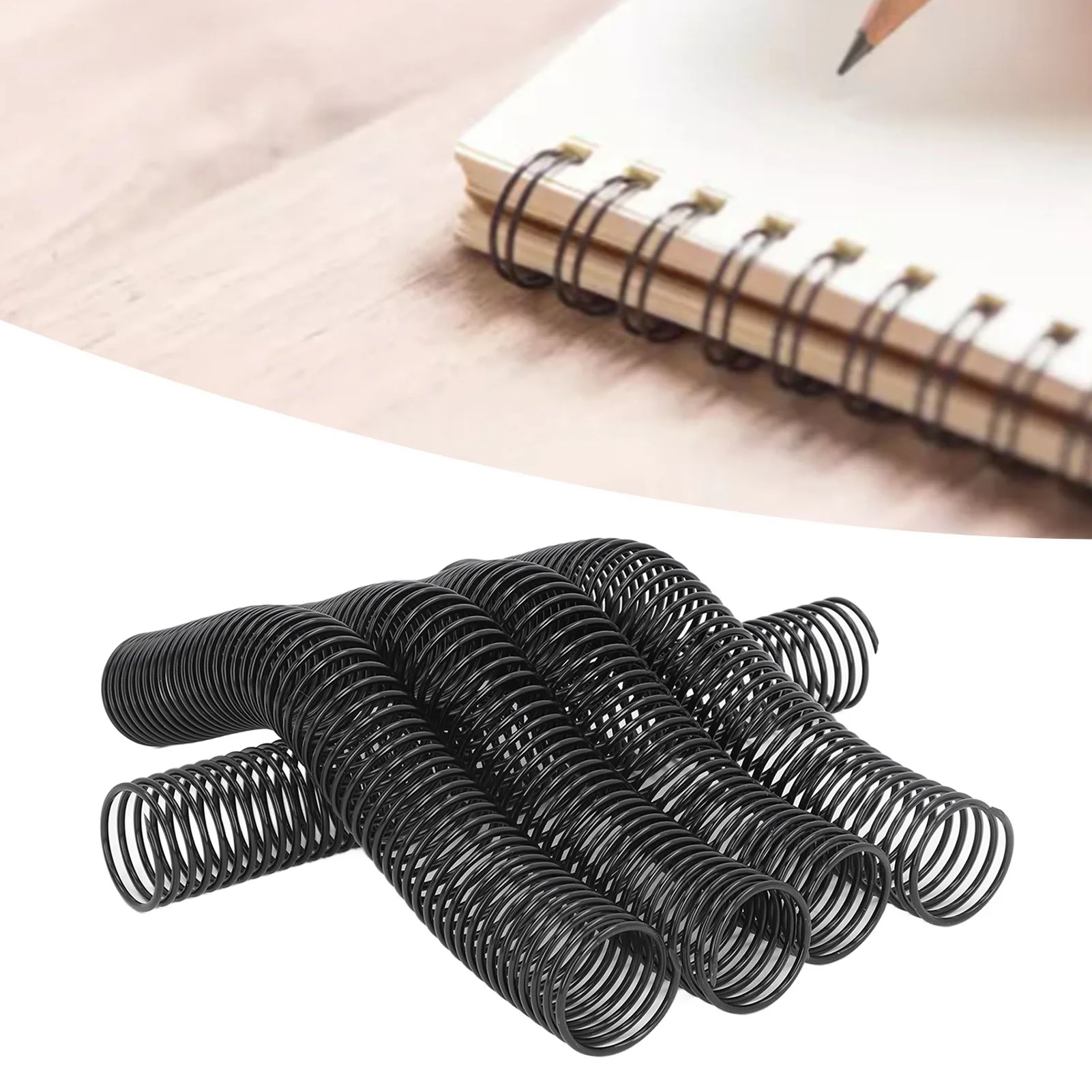 Spiral Binding Coil 38mm Diameter 48 Loop 4:1 Pitch 310 Sheet Capacity Spiral Binding Spine for A4 Paper Binding Spiral