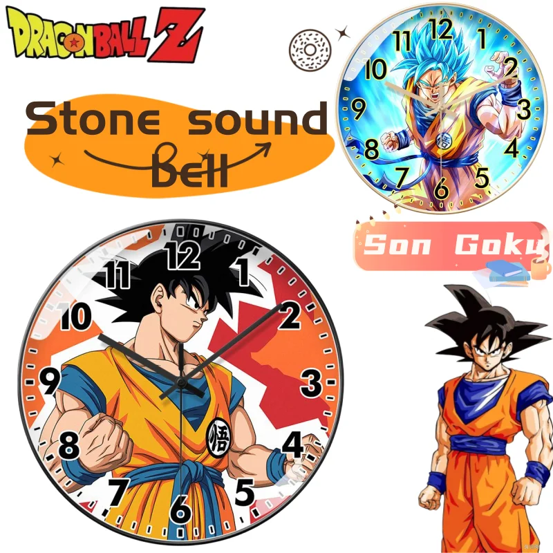 

Сон Гоку милые кавайные модные периферийные устройства с героями мультфильмов аниме студенческие спальни гостиная креативные бесшумные настенные часы украшения