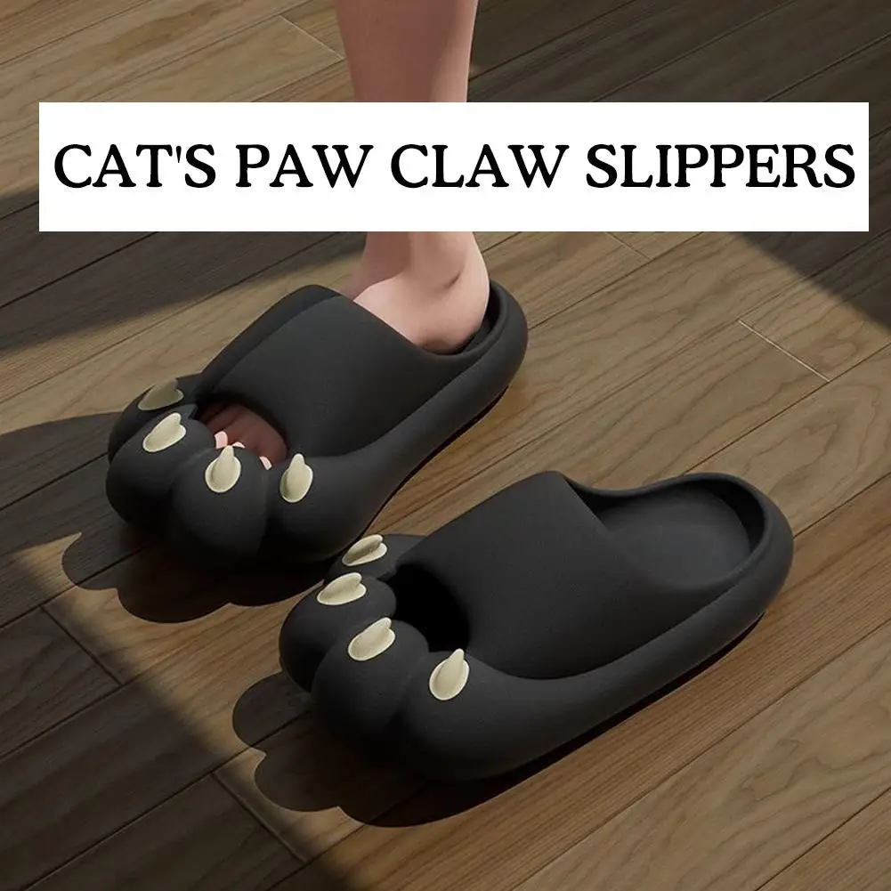 Cat\'s Paw Claw Slippers Cloud Men Women Fashion Slippers Funny Home Cartoon Cute Kawaii Summer Beach Soft Non Slip Flip Flops