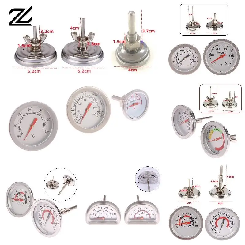 Stainless Steel BBQ Thermometer Meat Thermometer Temperature Meter Bbq Food Cooking Meat Gauge Kitchen Tools