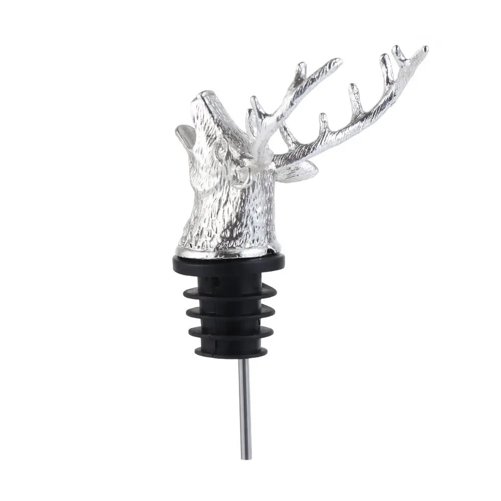 Party Supplies Deer Head Christmas Ornament Kitchen Accessories Bottle Stoppers Wine Aerators Wine Pourer