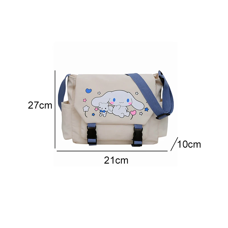 Sanrioed Anime Cinnamoroll Large Capacity Shoulder bags Handbag Cute Backpack Cartoon Satchel Bag Tote bag Gift for Friend