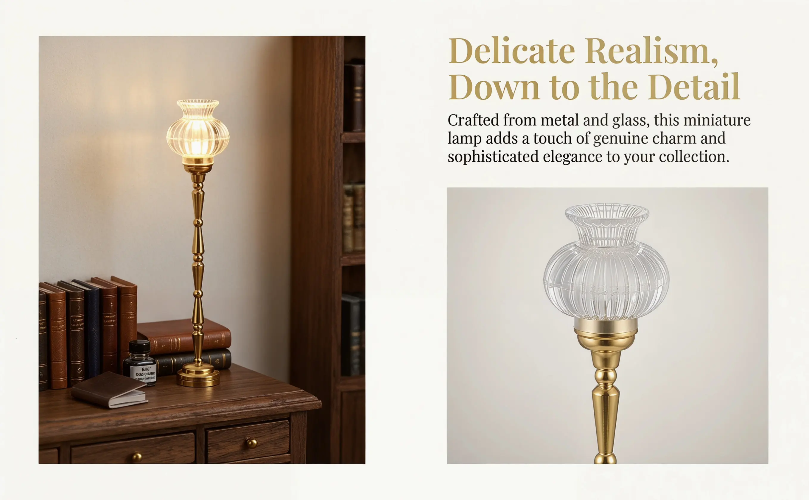 Miniature Floor Lamp LED 1:12 Scale Miniature Dollhouse Lighting Mini House Furniture Accessory Realistic Mini Lights Tiny Table
