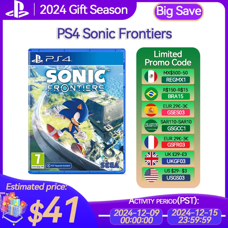 Sony PlayStation 4 Sonic Frontiers PS4 Game Deals for Platform PlayStation4 PS4 PlayStation5 PS5 CD-version Game Consoles