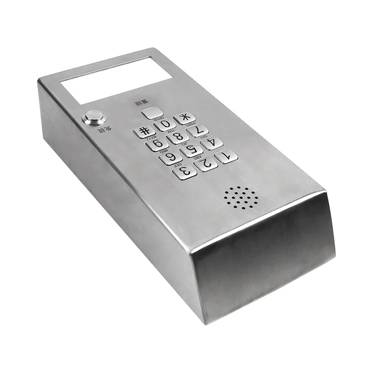 Anti Vandal Public Phone Hand Free Elevator Phone Intercom Clean Room Telephone