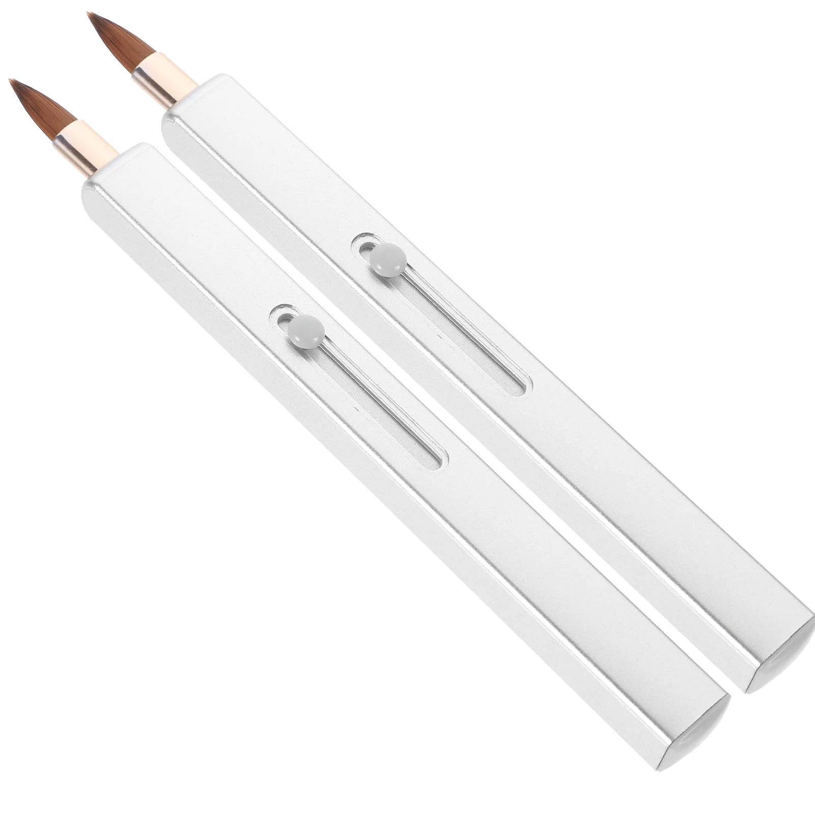 Brosse à lèvres rétractable Portable, applicateur de brillant à lèvres, brosse de maquillage douce, applicateur correcteur pour femmes, 2 pièces