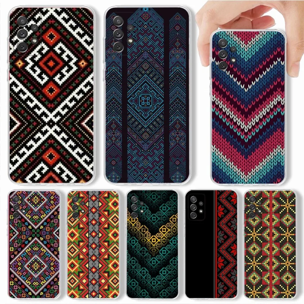 Ukraine Ornament pattern Phone Case For Samsung,Galaxy,S20,S21,S22,S23,Fe,Lite,Plus,Ultra Note Shell