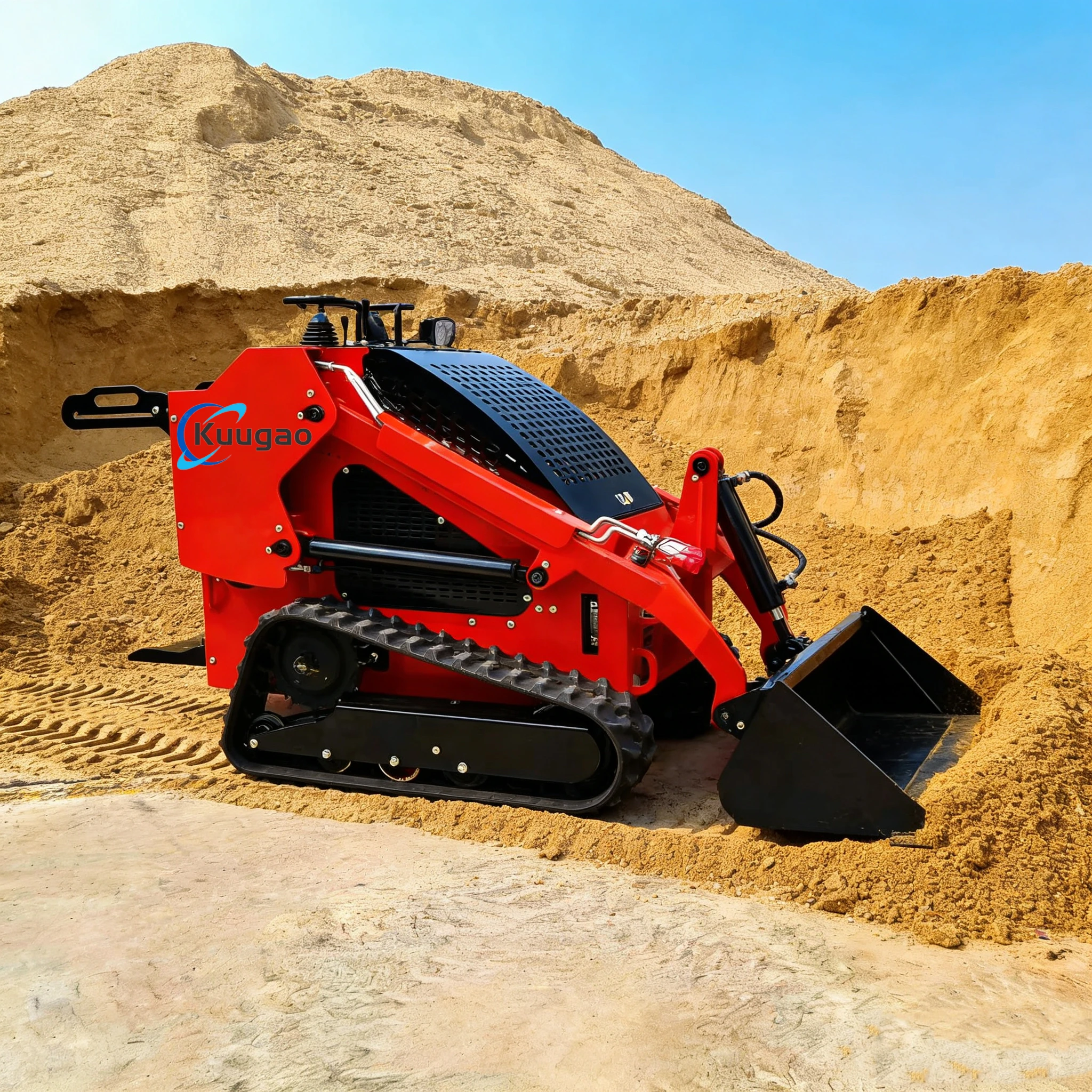

Chinese Diesel Mini Skid Steer Wheel Loader Earthmoving Machinery with Bucket Kubota Hot Selling Compact Construction Equipment