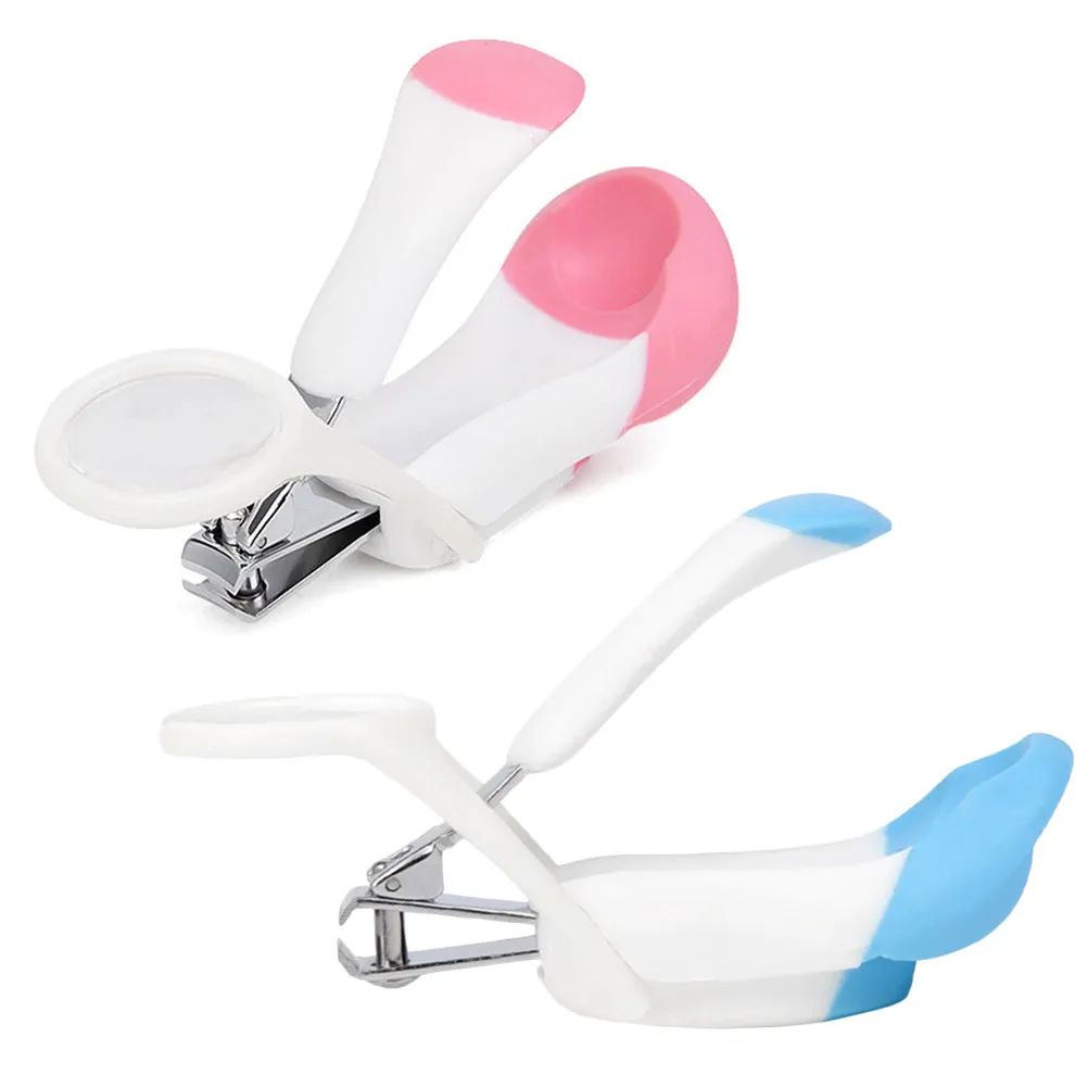 1pcs Pet Nail Clipper Stainless Steel Durable Grooming Tool Magnifying Glass Soft Handle Hedgehog Hamster Rabbit Guinea Pig Claw
