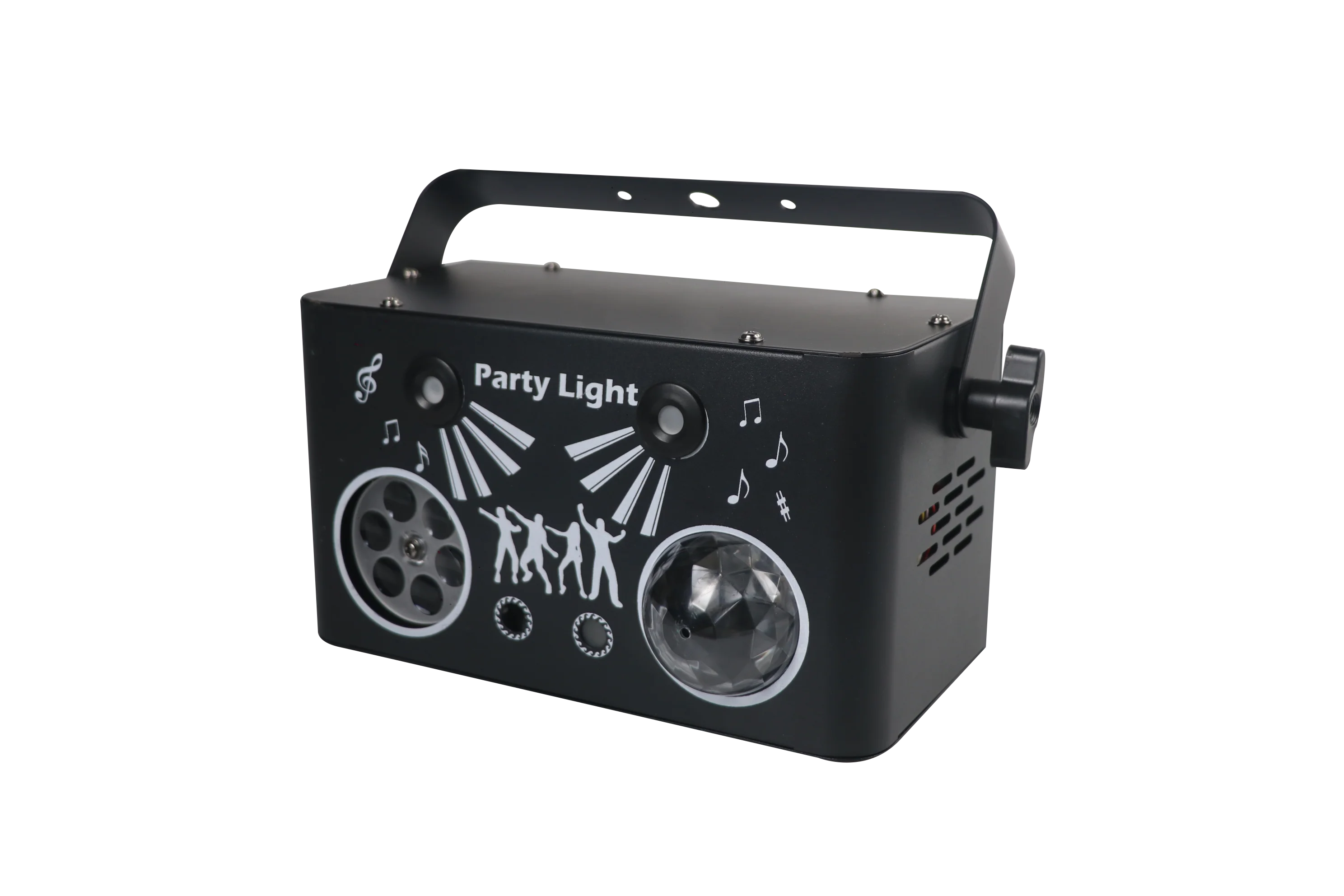 

Fireions 4-in-1 with Remote Control 40W Stage Light RGB Water Ripple Laser Starlight LED Pattern DMX Disco Effect Light