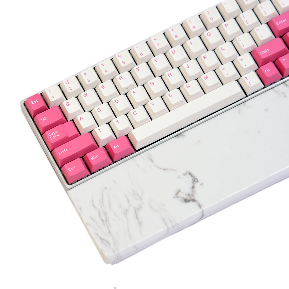 Keyboard Wrist Rest Pad Natural Quartz White Support Mechanical Keyboard Cool Summer Anti-slip Customized Size Game PC