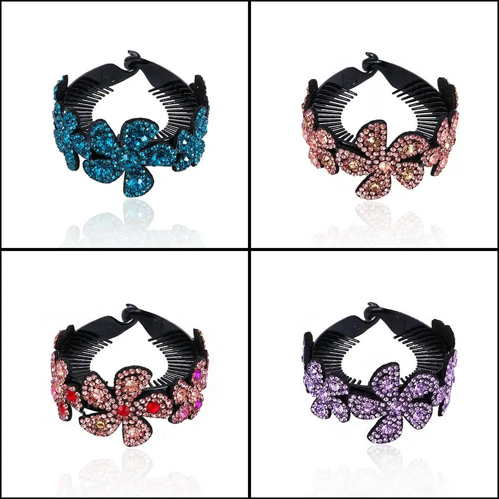 

Meatball Barrettes Women Twistclip Floral Hair Accessories Barrettes Headwear Hairclaw Hair Pins