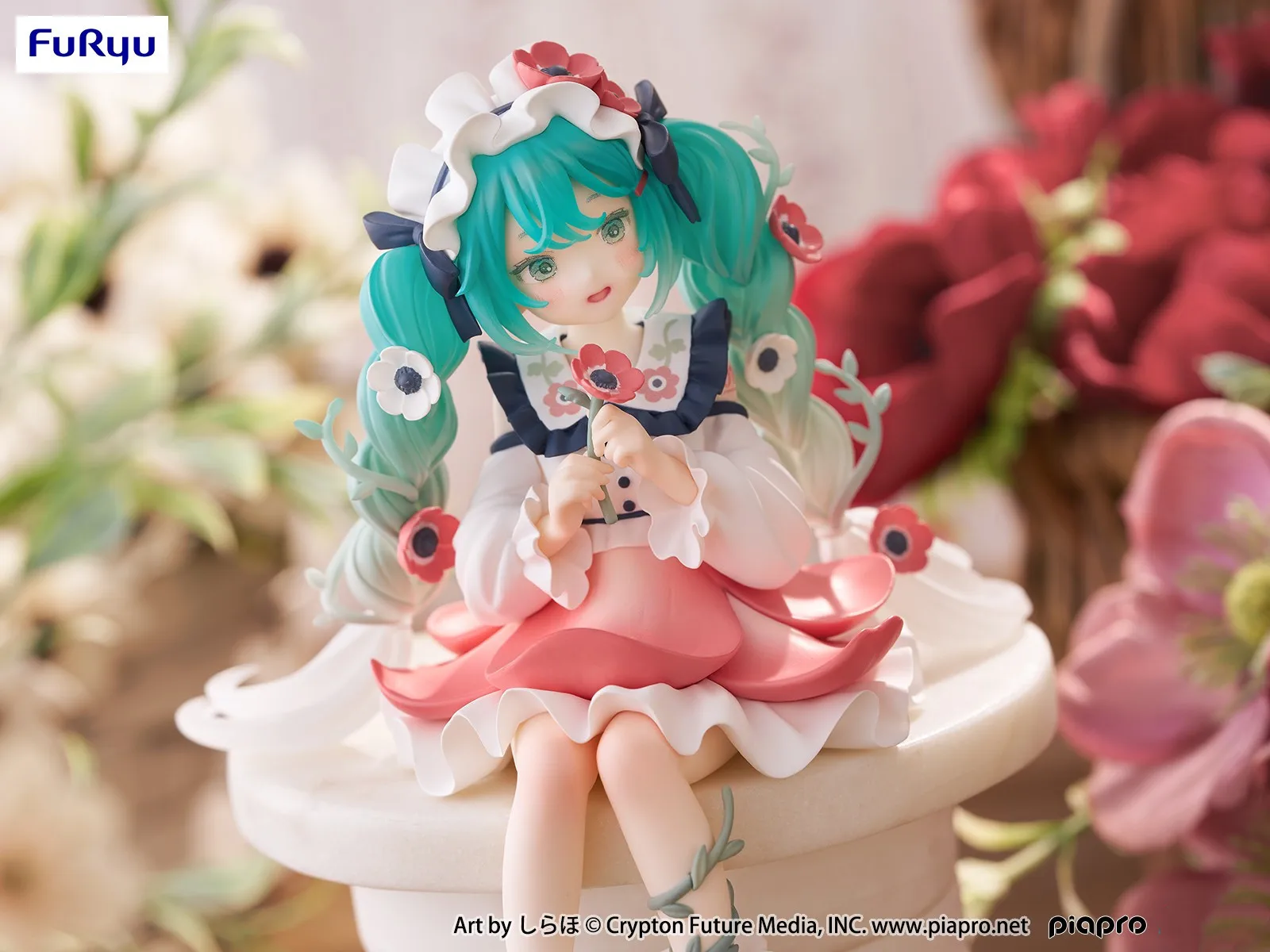 Original FuRyu Hatsune Miku Flower Fairy Anime Figure Toys PVC Model Collection Action Figurine Doll Gift