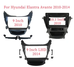 9/10.1 Inch Car Frame Fascia Adapter Android Radio Dash Fitting Panel Kitr For Hyundai Elantra Avante 2010-2014