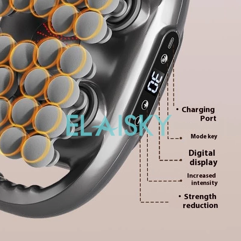 Dispositivo de massagem 42 cabeça profissional fáscia arma elétrica greve profunda relaxar músculos ombro pescoço pernas lombar corpo coluna massageadores