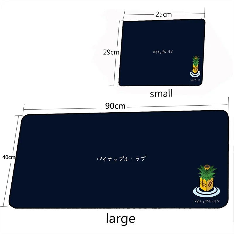Ananas Große Mausmatten Cartoon Rosa Mauspad Schreibtischmatte LOL Gaming Zubehör Mauspad Gummi Tastatur Mousepad Teppich