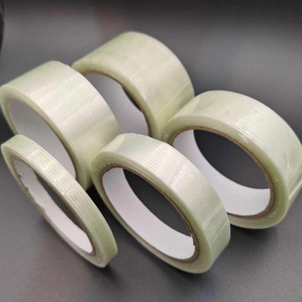 Nastro di reggiatura per filamenti da 20 m * 30 mm Nastro trasparente in fibra di vetro rinforzato - Nastro adesivo sintetico per animali domestici resistente