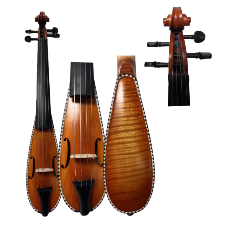 Splendid Baroque style Small violin,fancy Pochette violin 7 3/4