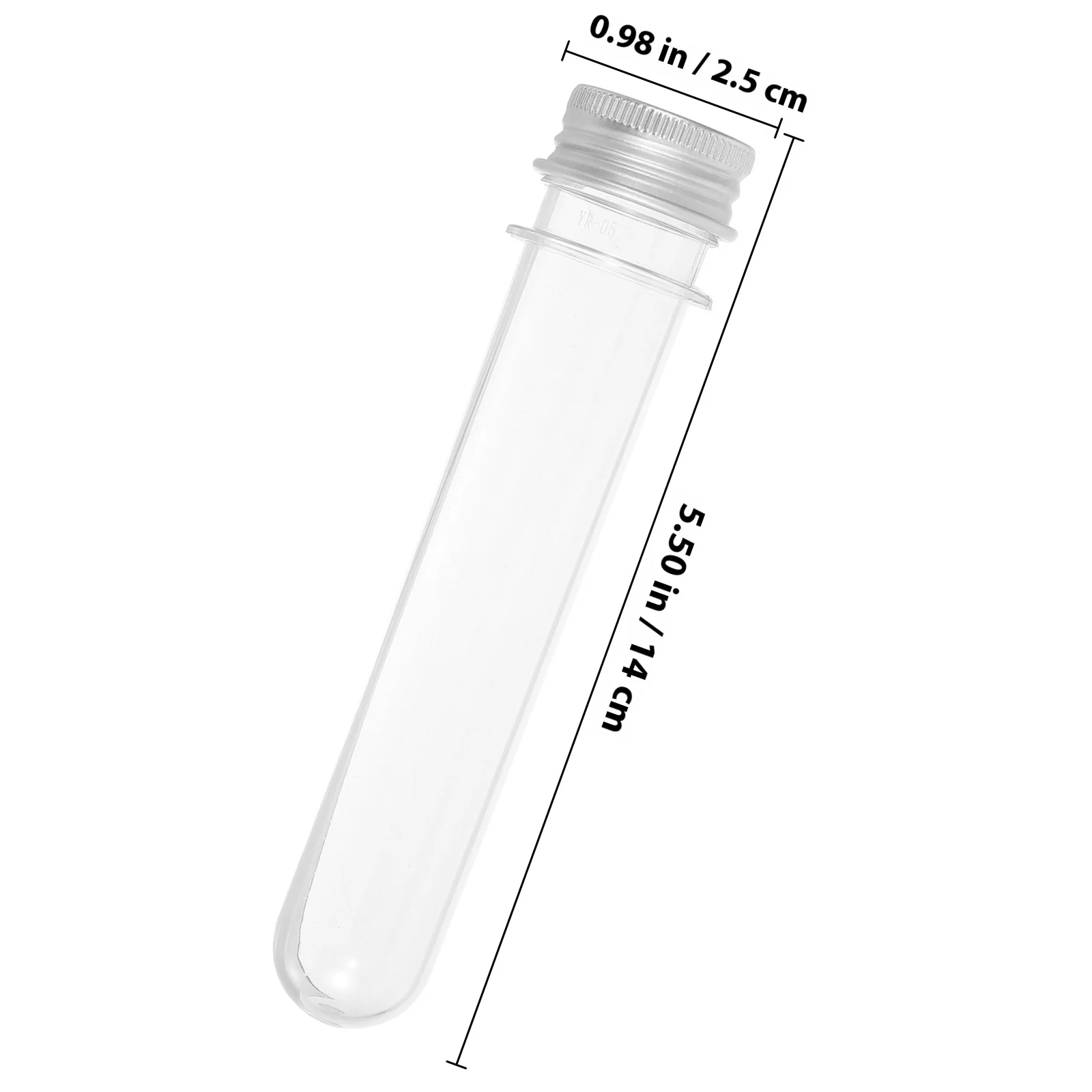 20 Stuks Doorzichtige Plastic Reageerbuizen 45Ml Huisdier Cilindrische Containers Schroefdoppen Voor Wetenschapsexperimenten Hydrocultuur Planten Opslag