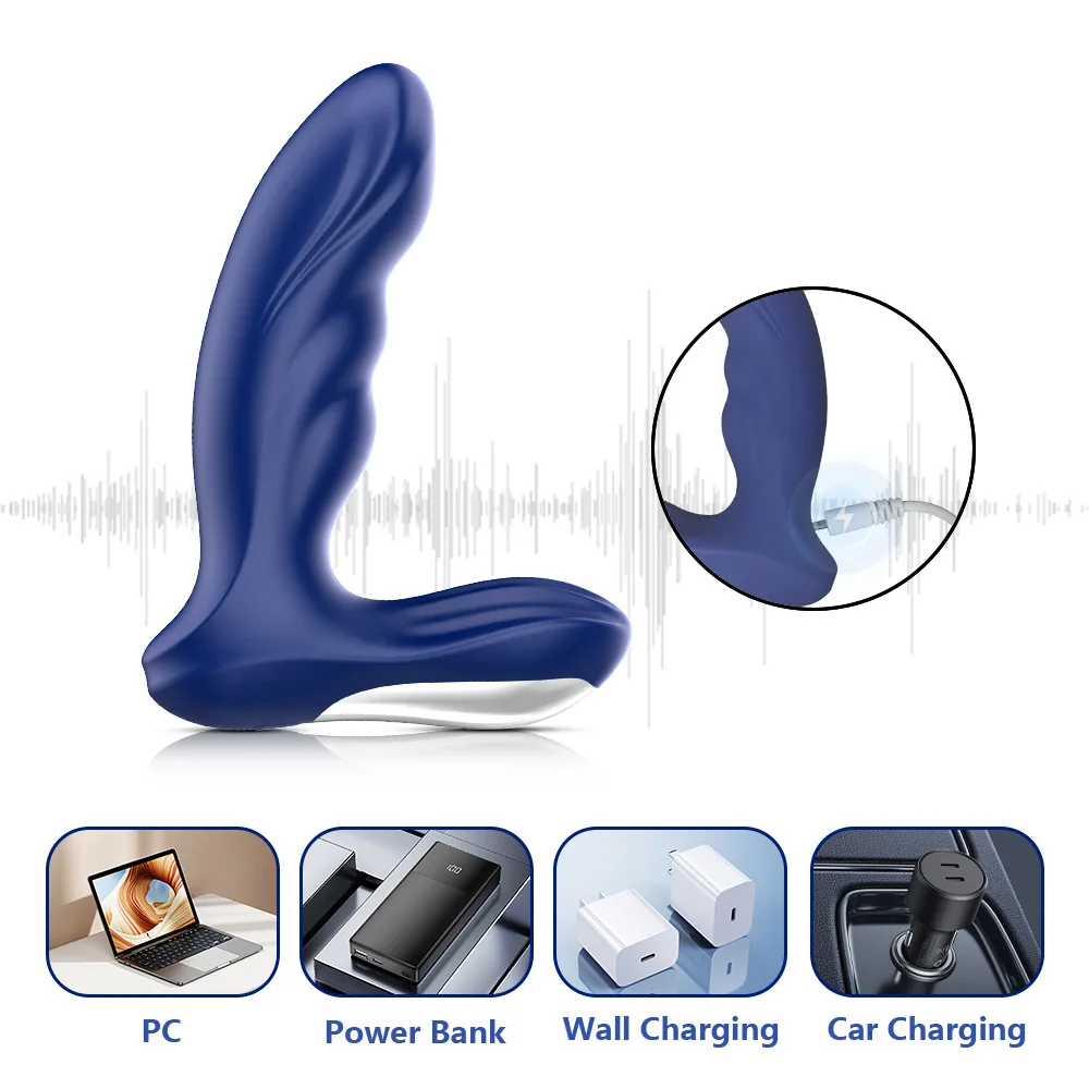 Adult Products APP  Fast Shipping Double Shock Vestibular Plug Wireless APP Remote Control Vibration Massage Wand Dual Motor Str