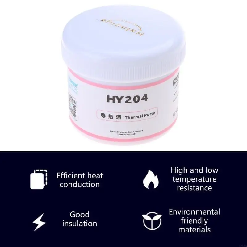 

C63A HY234 Pink Thermal Putty Silicone Heat Sink Compound 4.0W/ m.K for Processor