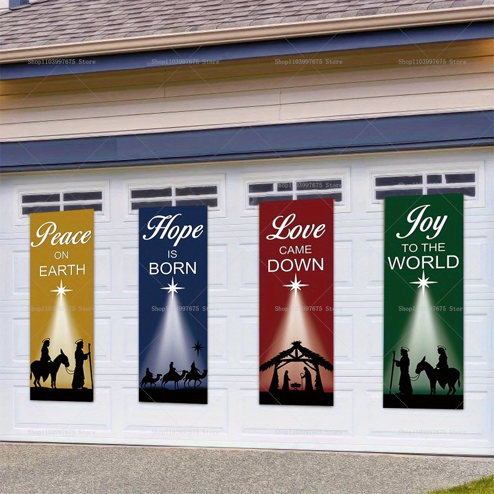 4pcs Nativity Scene Silhouette - Photography Architecture recension och pris