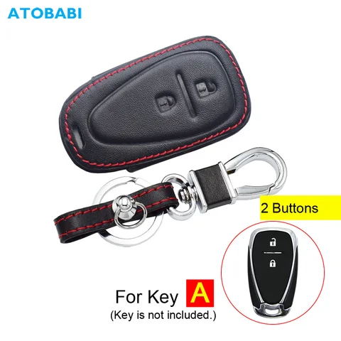 Кожаный чехол для автомобильных ключей Chevrolet Equinox, Spark, Trax, Traverse, Blazer, Trailblazer, защитный чехол для смарт-брелоков с дистанционным управлением