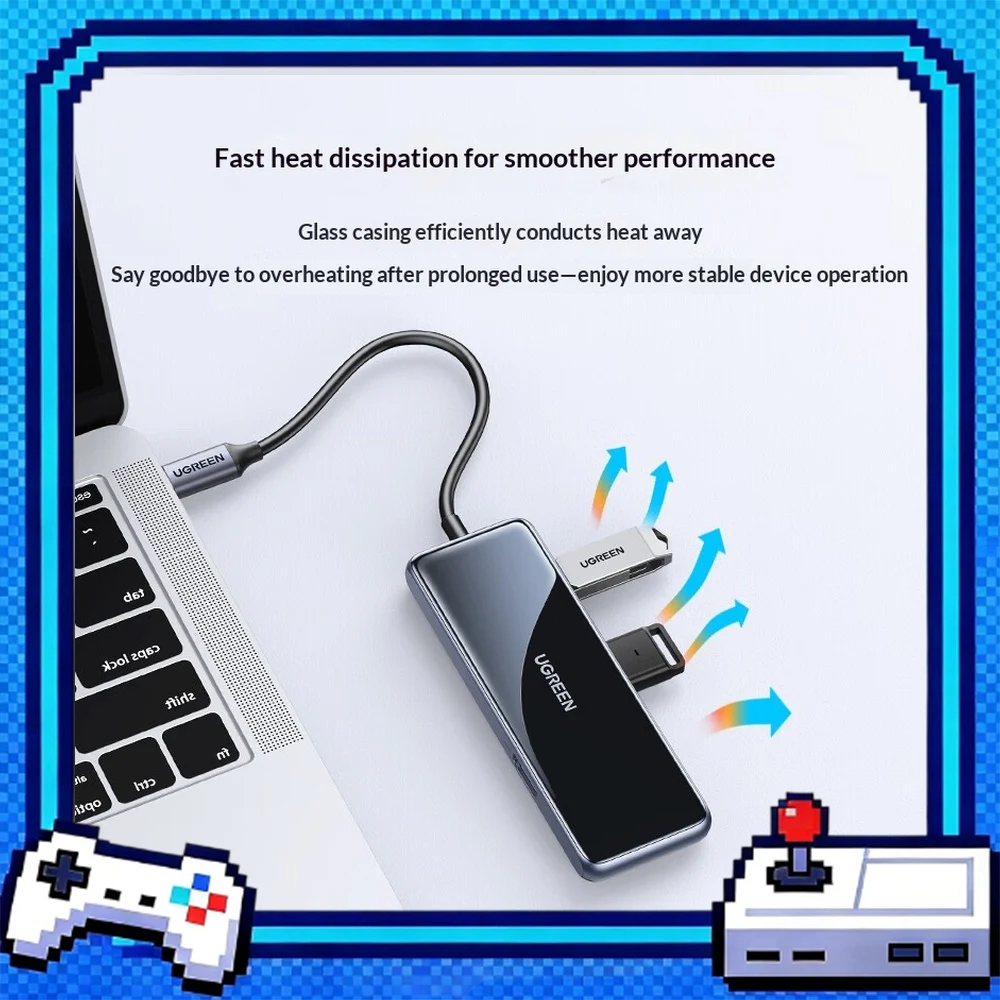UGREEN 80129 USB C Hub with HDMI USB 3.0 SD TF Card Reader Type C Multiport Docking Station Adapter