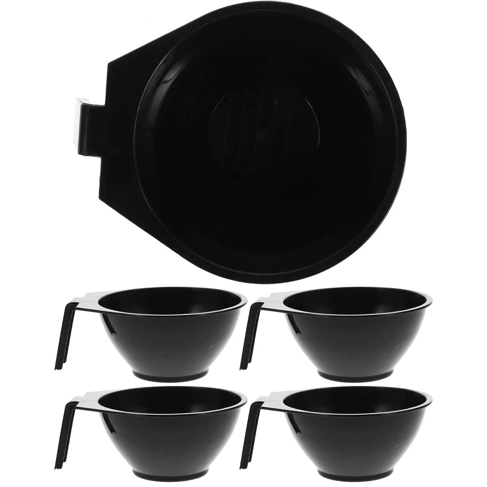 

5Pcs Hair Dye Bowls Salon Mixing Tools PP Material Baking Oil Professional DIY Styling Accessories Portable Stackable