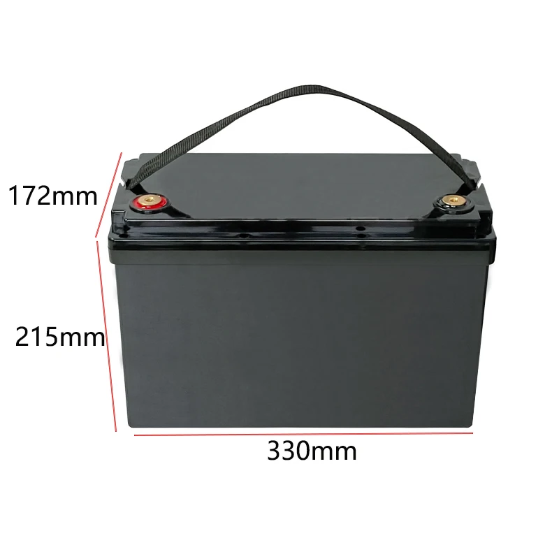 50Ah 80Ah 90Ah 105Ah lifepo4 battery Screw type storage box 12V 24V solar cells RV yacht battery plastic waterproof battery box