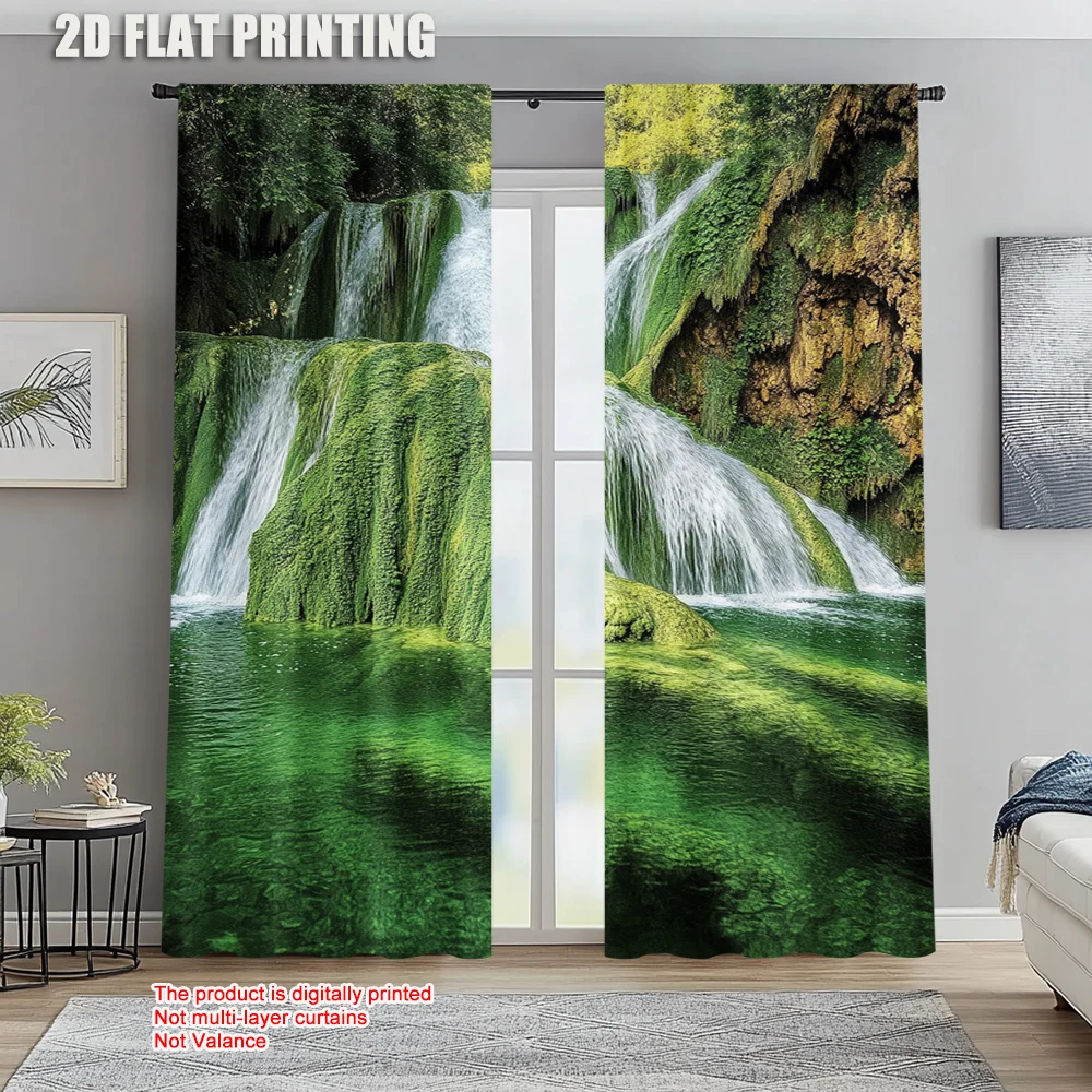 

2pc, Party Curtain Waterfall River Protecting Privacy Holiday Decorations Use for Parties and Everyday Decor