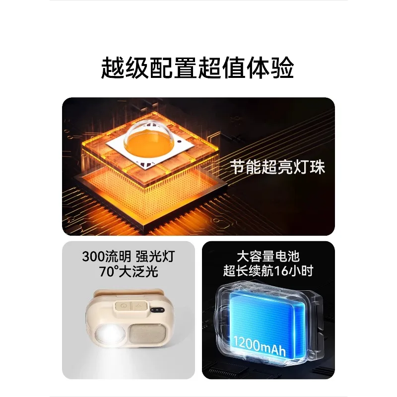 Strong light super bright long battery life fishing special outdoor mountaineering sensor -mounted lighting
