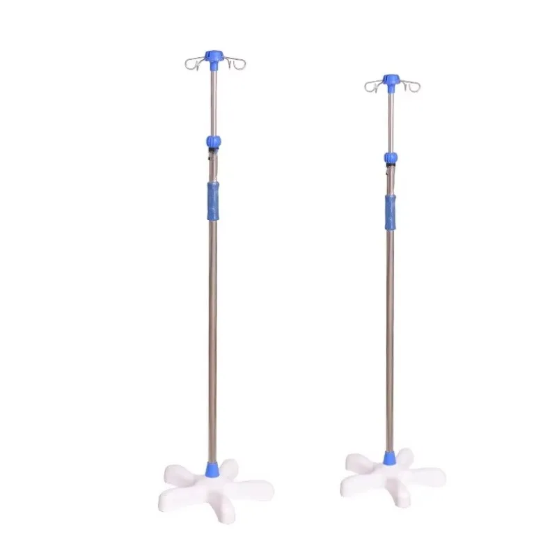 

Portable Foldable Tripod Infusion Stand IV Pole Hospital Clinic Use Hanging Bottle Drip Stand