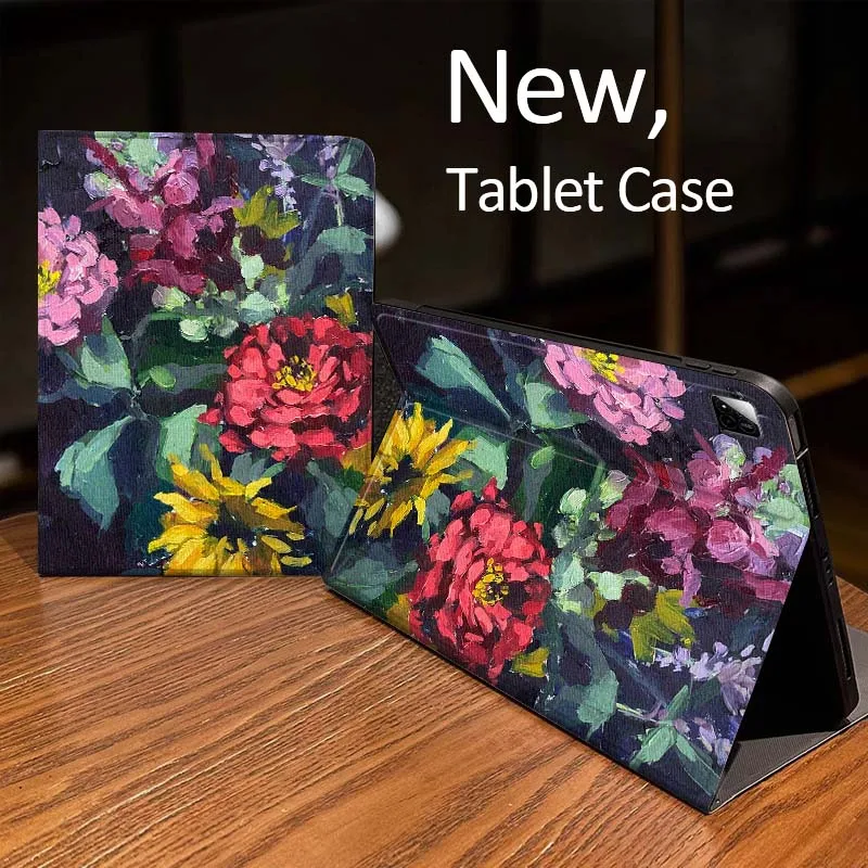 

Vibrant Flower Bouquet Art Case For Xiaomi Mi Redmi Pad 2 4 5 7S 6S 6 7 8 Plus SE Pro K 2025 inch 8.7 11 Tablet