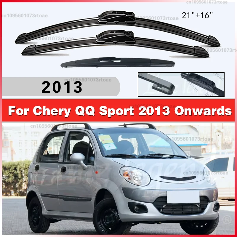 

Комплект из 3 дворников (21+16 дюймов) для Chery QQ Sport Hatchback 2013 года, передние и задние, для лобового стекла, аксессуары для автомобиля