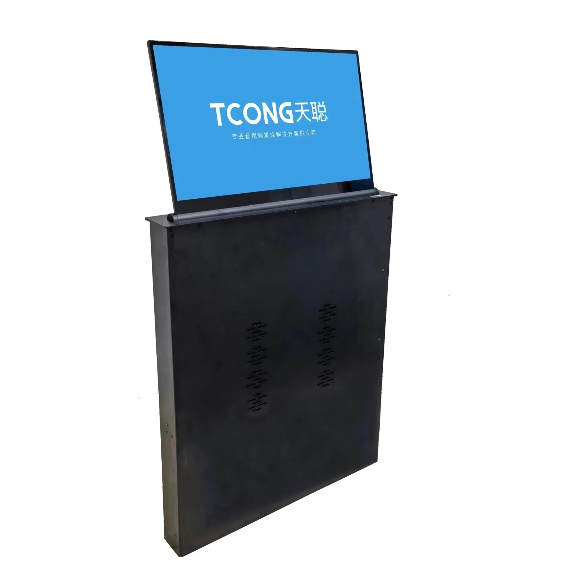Full Lamination Screen  All in One Retractable Monitor Pop up Monitor Lift for Paperless Conference System