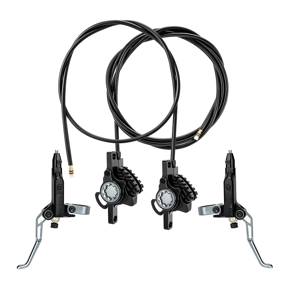 Dual Piston Hydraulic Disc Brake Set CNC Integrated Caliper Bearing For Pivot Design Heat Dissipating PadsMountain Bikes Part