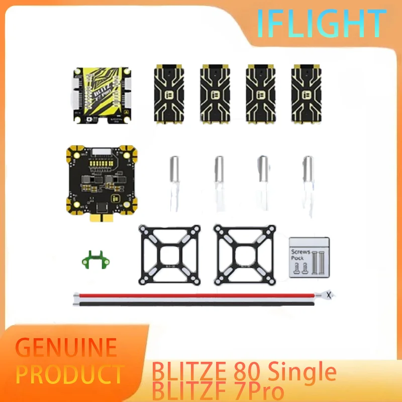 

IFLIGHT BLITZ F7 Pro 4-8S 512MB VTX Flight Controller Blitz E80 4-IN-1 Pro Single ESC For FPV Racing Drone