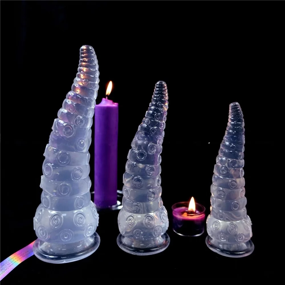 Soft Rubber Transparent Octopus Cosplay Prop Flexible Unusual Shape Playful Toy Accessory for Anime Entertainment
