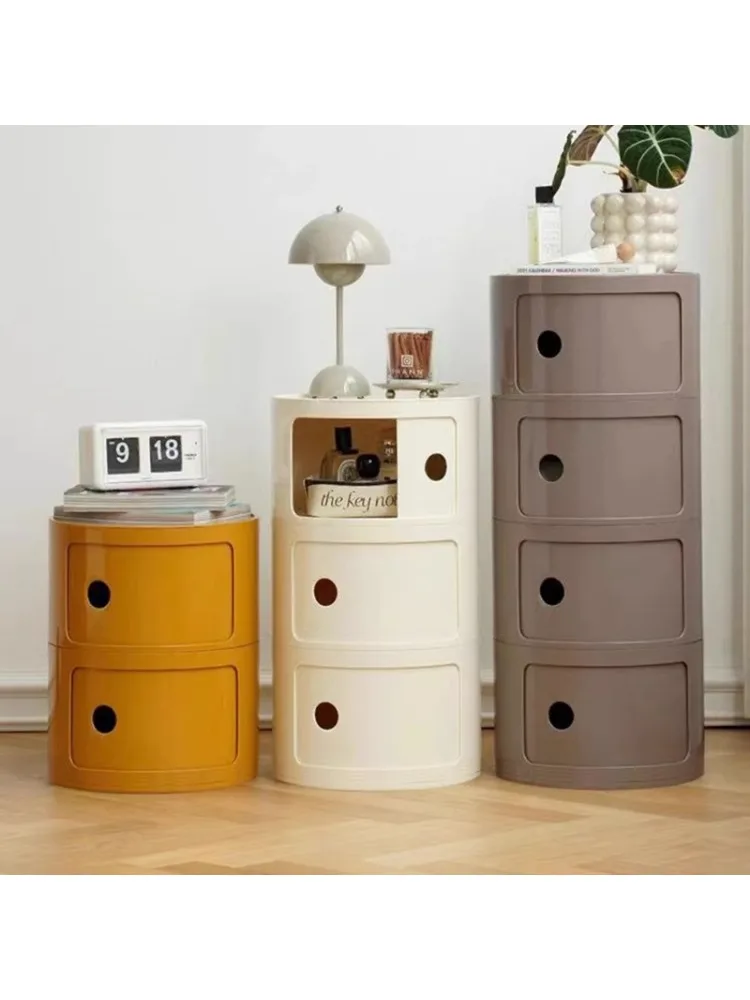 Nordic ins nachtkastje modern eenvoudig wit creatief opbergkastje klein kastje slaapkamer eenvoudig opbergkastje - afbeelding 2