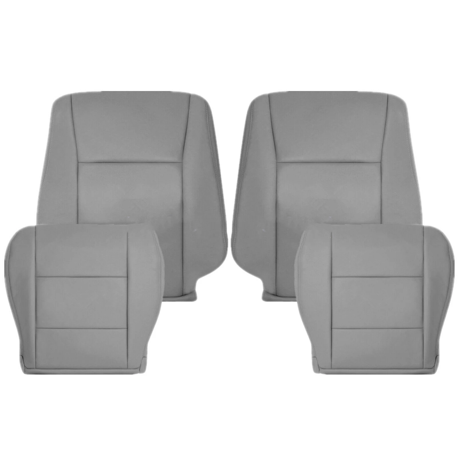 4Pcs For Toyota Car Driver & Passenger Leather Seat Cover Skin Trim Set For Toyota Land Cruiser 1998-2007 Car Auto Accessories