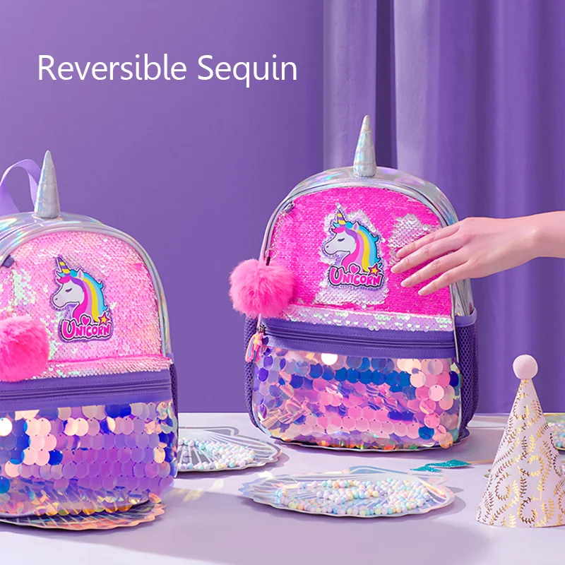 Mochilas escolares de unicornio para niñas y niños, Bolsa Escolar de dibujos animados para guardería, dinosaurio, mochila para estudiantes