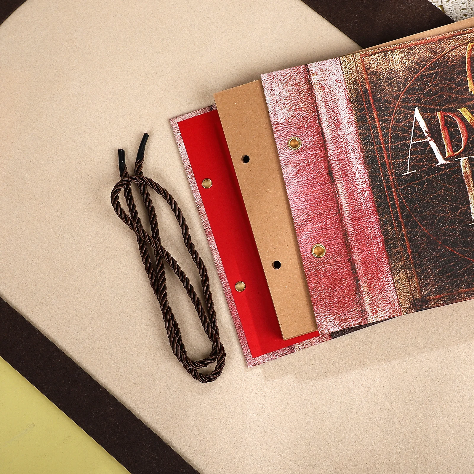 10amaran OUR Adventure PleSeries Kraft Paper Inner Page, Photo Album, Creative DIY Journal, Staacquering, DIY