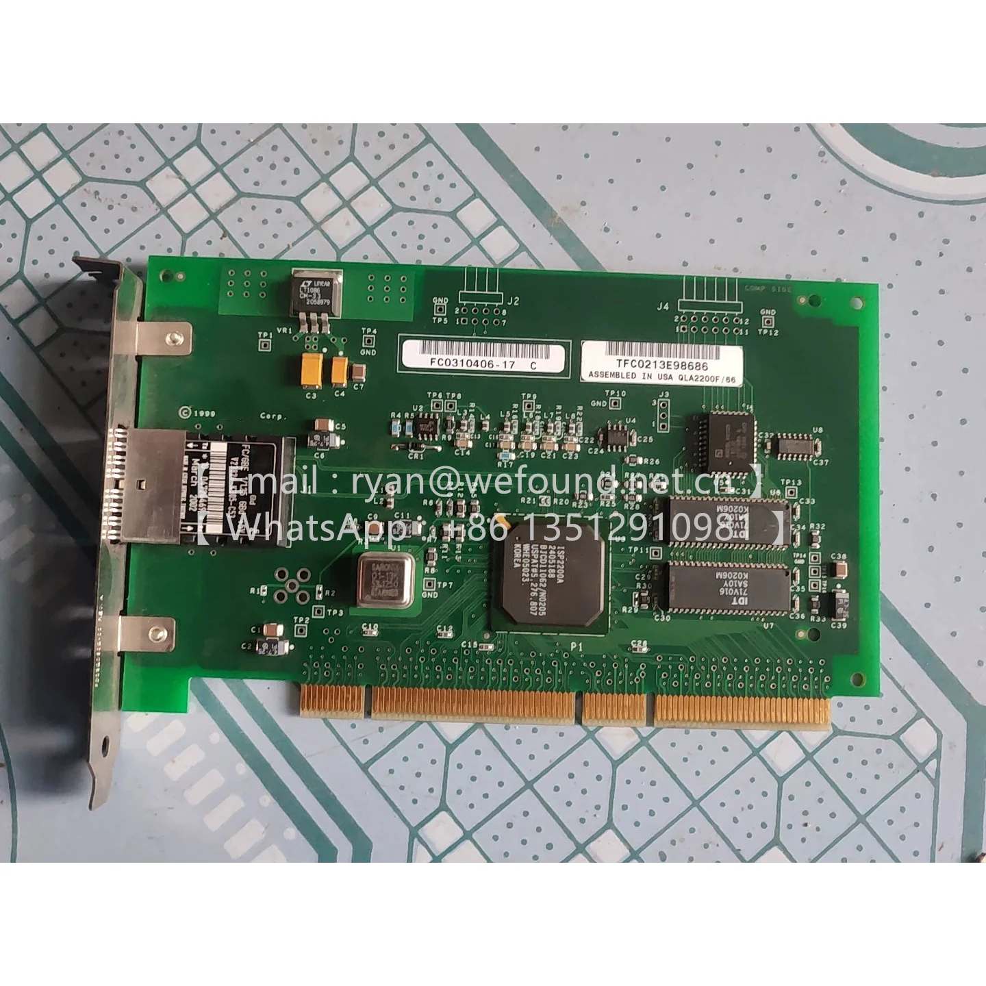 QLA2200F/66 Gigabit Fiber Fibre Channel Adapter