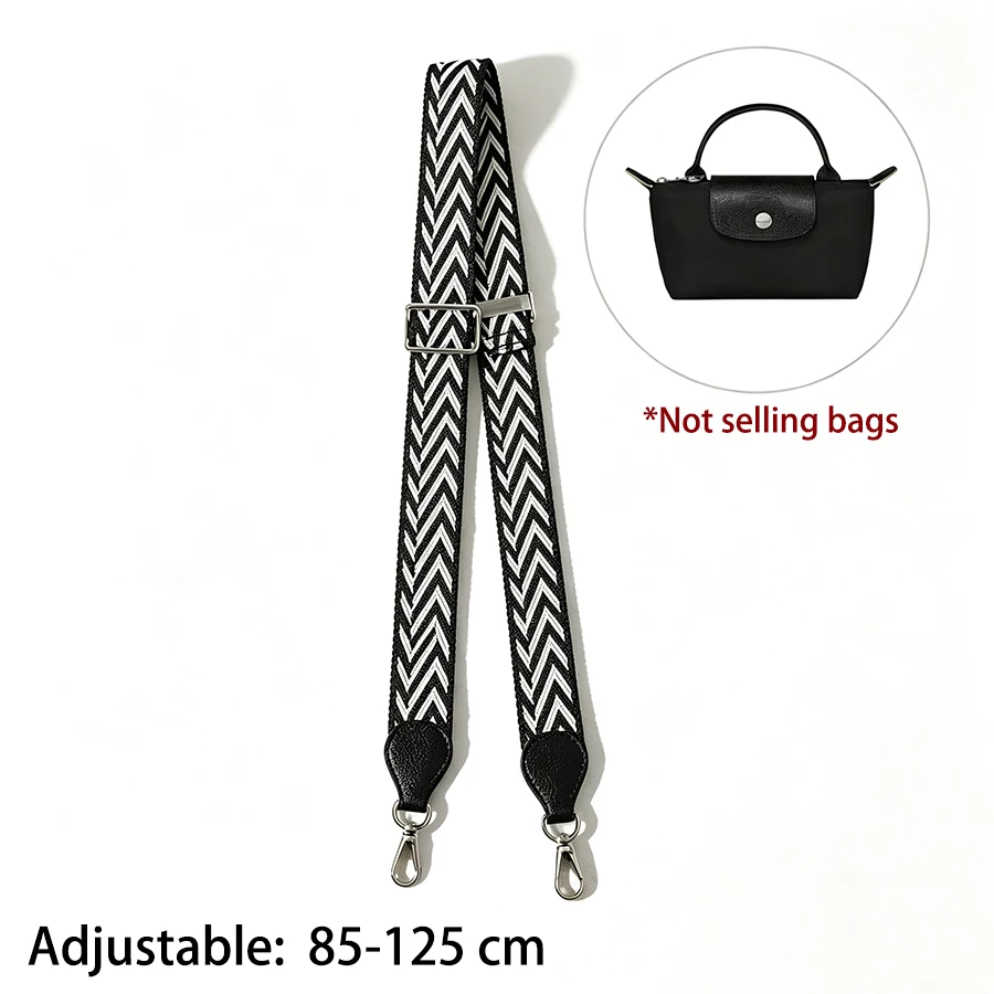 Canvas Replacement Crossbody Bag Strap for Long-champ Small Bag Shoulder Strap Without Punching Modification Bag Accessories