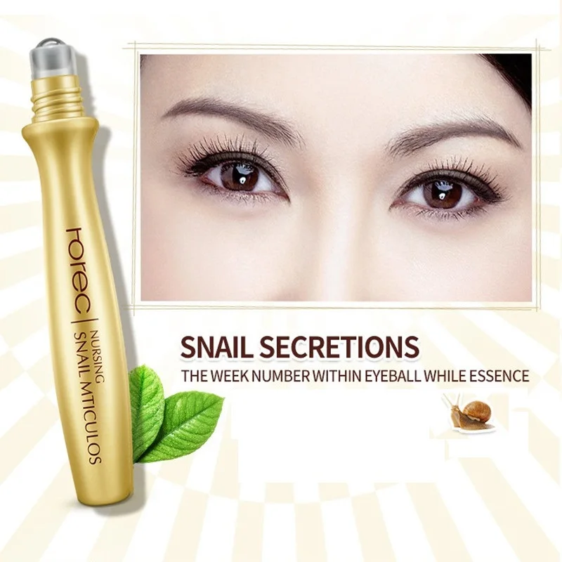 Rorec ácido hialurônico caracol olho soro essência círculo escuro endurecimento olhos creme anti rugas cosméticos coreanos cuidados com a pele