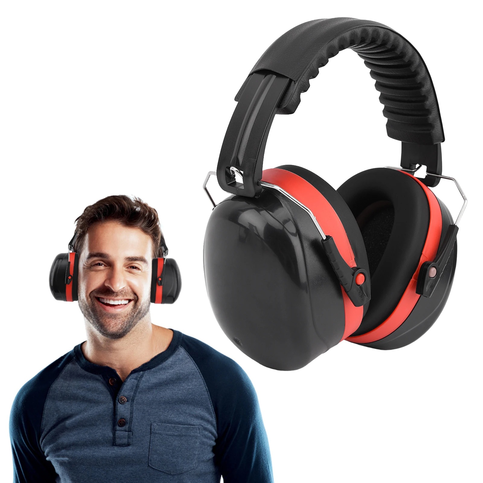 Proteção Auditiva para Caça Ear Muffs, Headphone Construção Portátil, Home Cancelamento de Ruído, Soundproof, Segurança, Dormitório