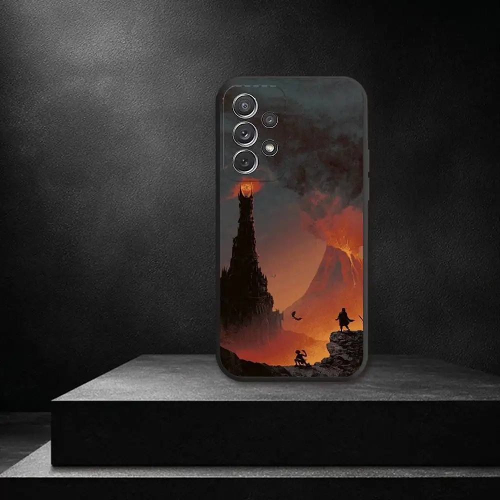 Coque de téléphone les seigneurs des anneaux R, étui souple noir pour Samsung S 25,24,23,22,30,21,10,9,Ultra,Plus,Lite,FE,4,5G