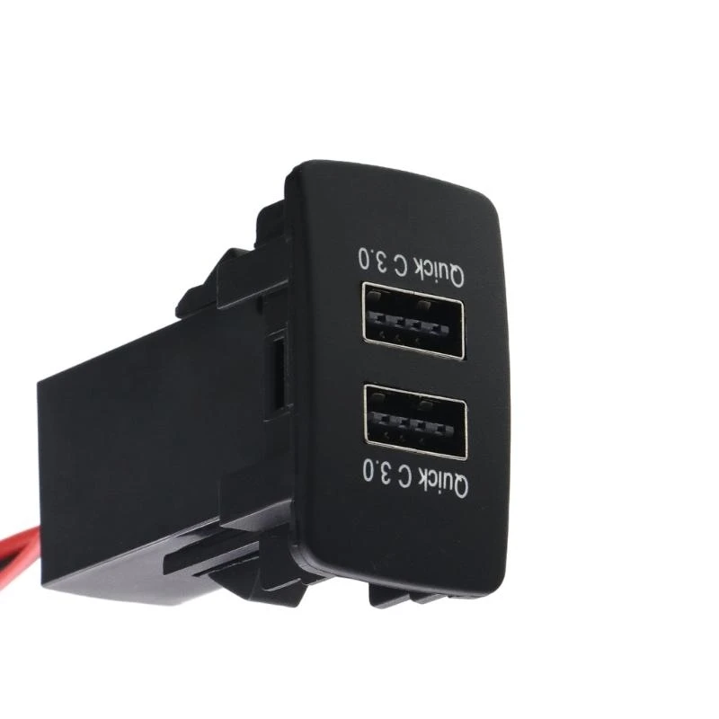 Double USB QC3.0 Auto Ladegerät Schnellladungsadapter für Elektronik für Auto und verschiedene Fahrzeuge