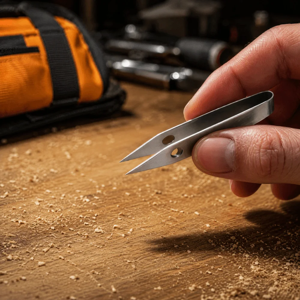 Portable Stainless Steel Tweezers Precision Multi-Function Outdoor Pick-Up Tool Lightweight Stainless Steel Hand Tool